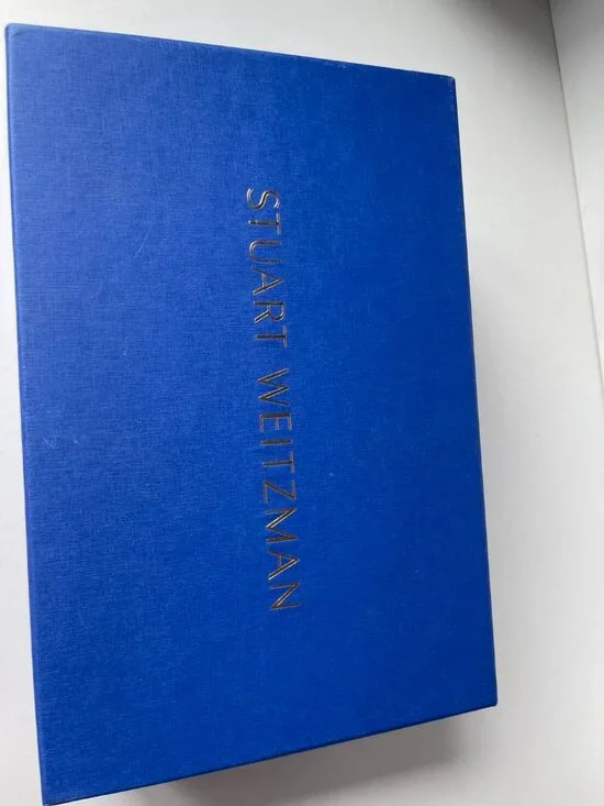 Stuart Weitzman NuNakedStraight Pyrite Metallic Sandal Stiletto Heel - Picture 3 of 8